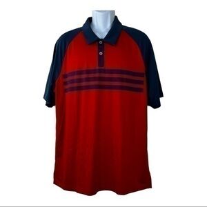 Adidas Men TShirt Red Blue Pullover Sz XL